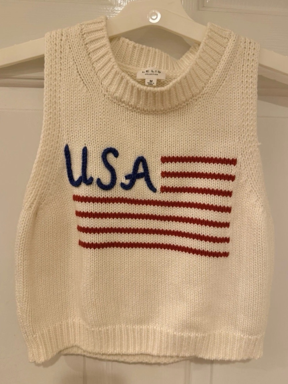 Le Lis Cream Knit Sweater
